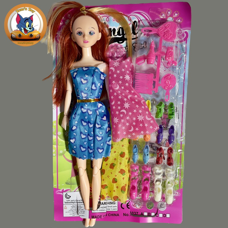 Đồ chơi búp bê khớp kèm đầm phụ kiện đi kèm siêu dễ thương