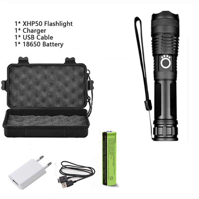 Đèn Pin Siêu Sáng Power style Pin Trâu 26650 Chính Hãng - Đèn Pin Cầm Tay 4 Chế Độ Bảo Hành 12 Tháng