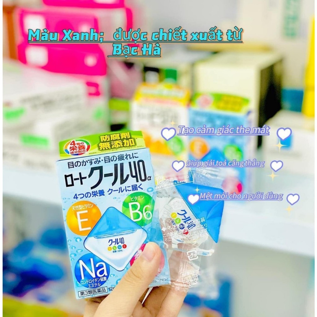 Nhỏ Mắt Rohto Vita 40 Nhật Bản Bổ Sung Vitamin - Lọ 12ml