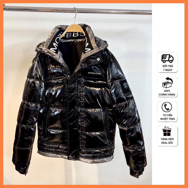 Áo Khoác Phao Nam Bóng Trần Bông Có Mũ, Áo Phao Nam Mùa Đông