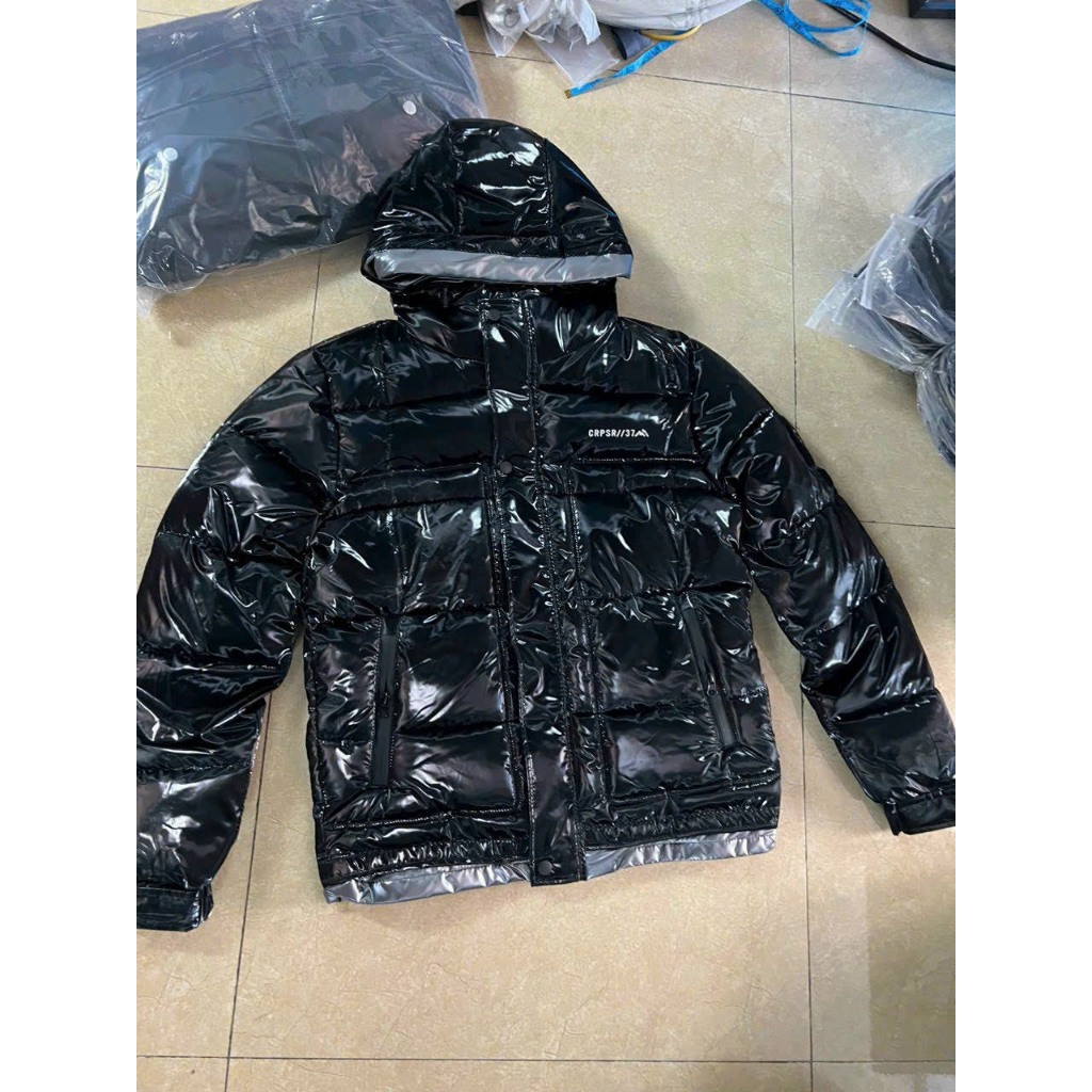 Áo Khoác Phao Nam Bóng Trần Bông Có Mũ, Áo Phao Nam Mùa Đông