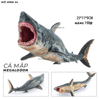 Đồ chơi mô hình cá MẬP MEGADLODON Khủng LỒ long mô hình dinosaur size to jurassic park cho trẻ nhỏ 