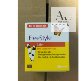 Que thử đường huyết freestyle lite - hộp 2 lọ x 50 que = 100 que
