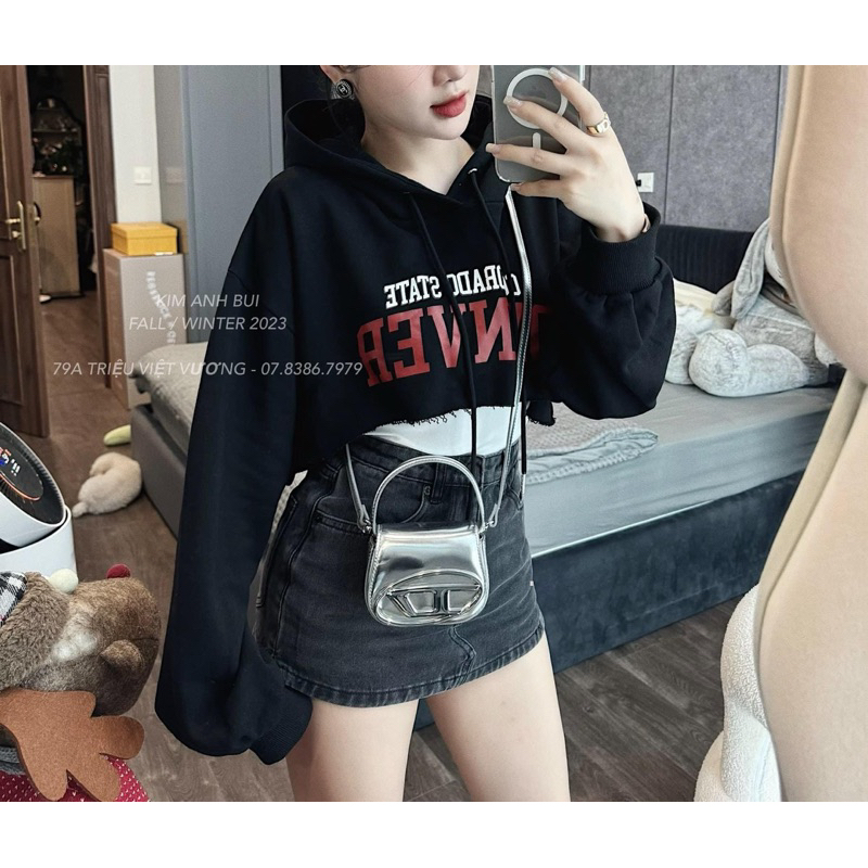 Áo Nỉ Mũ Chữ Denver Kim Anh Bùi