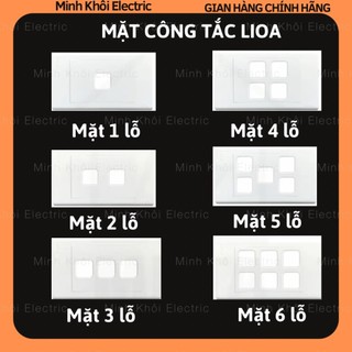 Mặt công tắc Lioa vuông E18S, mặt ổ cắm điện âm tường hoặc lắp nổi Lioa,mặt nạ điện Lioa,mặt che thiết bị,mặt CB Lioa