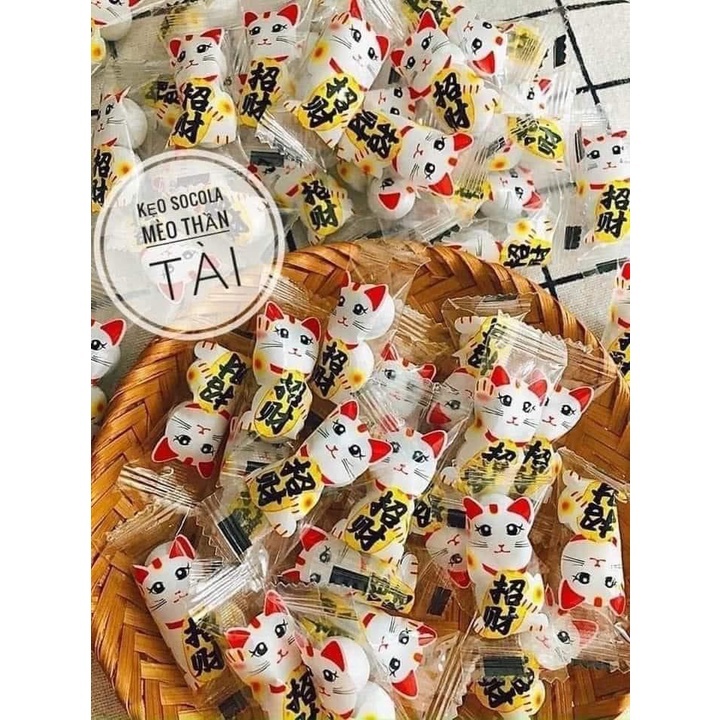 KẸO SOCOLA MÈO THÂN TÀI + GẤU TRÚC