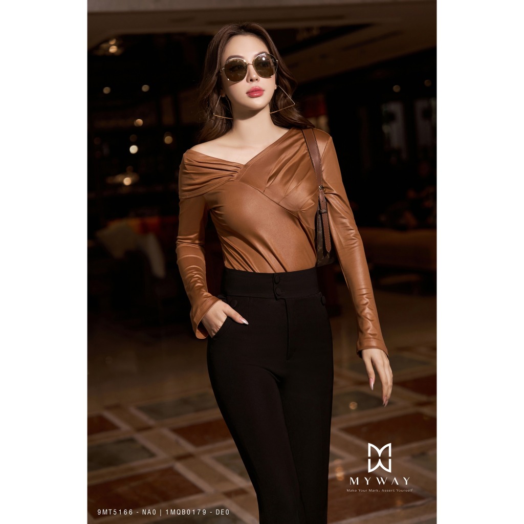 Áo Thun Nữ MY WAY Trễ Vai Dáng Ôm Body Sang Trọng 9MT5166