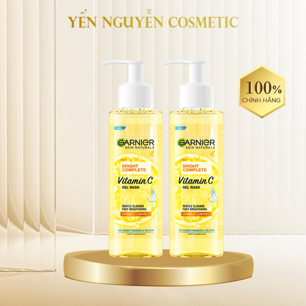 Gel Rửa Mặt Sạch Sâu Dịu Nhẹ Sáng Da Garnier Vitamin C Bright Complete Vitamin C Gel Wash Skincare 1