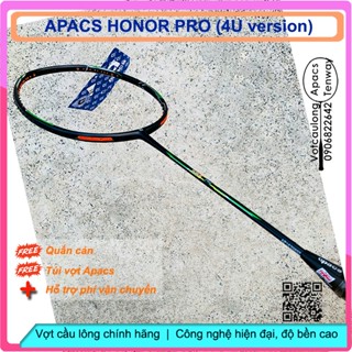 Vợt cầu lông Apacs Honor Pro - 4U | Vợt thân đũa công nghệ mới, nặng đầu chuyên công, khung đan 17kg