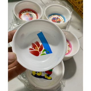 🍵Set 10 Chén đựng Nước CHẤM Trắng, Nhựa Dẻo(Rộng 8cm)