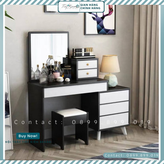Bàn trang điểm nhập màu đen Nội thất tiết kiệm BTD8889878