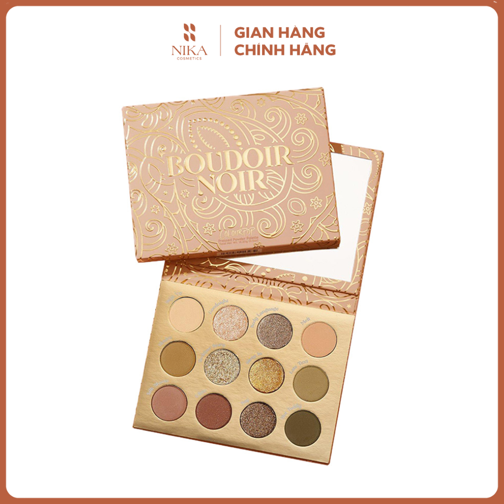 Bảng phấn mắt Colourpop Boudoir Noir [Nika Story]