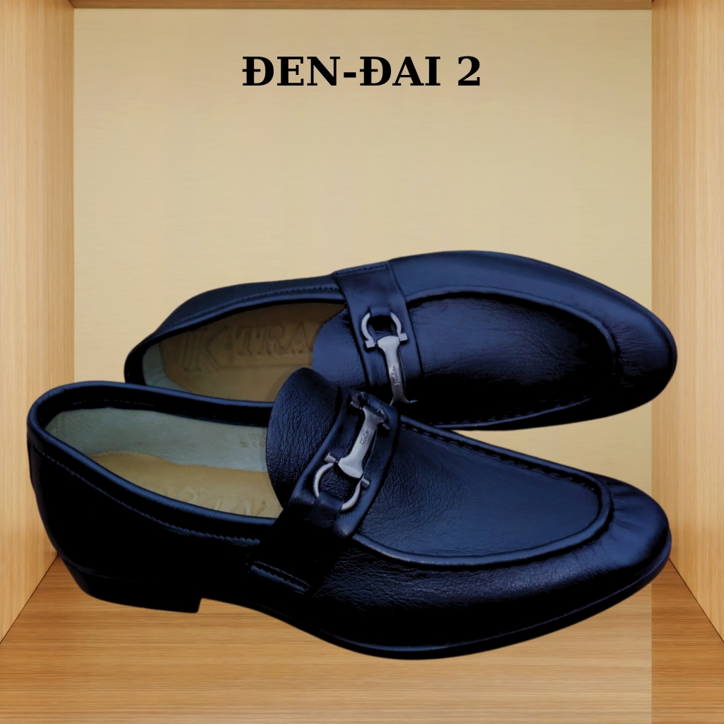 Giày lười da bò nam mã K189,giày da nam cao cấp, hàng thủ công thượng hạng việt nam,chất liệu da bò 3 màu đen,nâu,xanh.