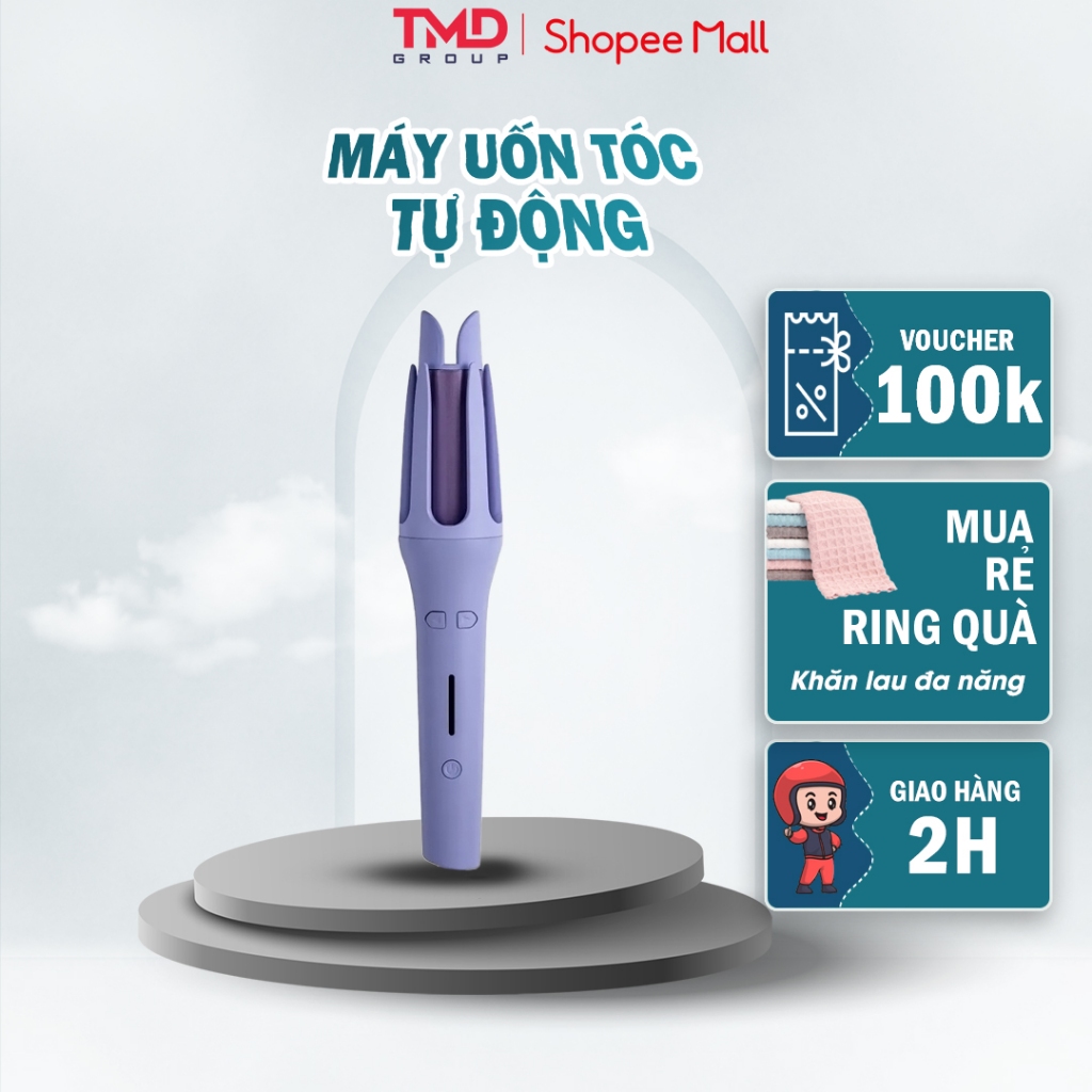 Máy uốn tóc tự động TMD Group HCI-198 Uốn sóng tạo kiểu chuyên ngiệp, làm nóng nhanh, chất liệu cao, kiểu dáng hiện đại