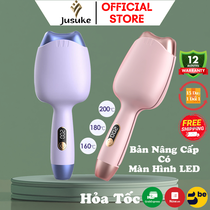 Máy làm tóc xoăn hippie chính hãng JUSUKE bản nâng cấp hiện đại bảo hành 1 năm