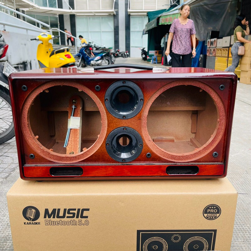 VỎ LOA XÁCH TAY BASS 20 SƠN PU VÂN GỖ SIÊU ĐẸP , CHẤT LƯỢNG - 432VIETNAM