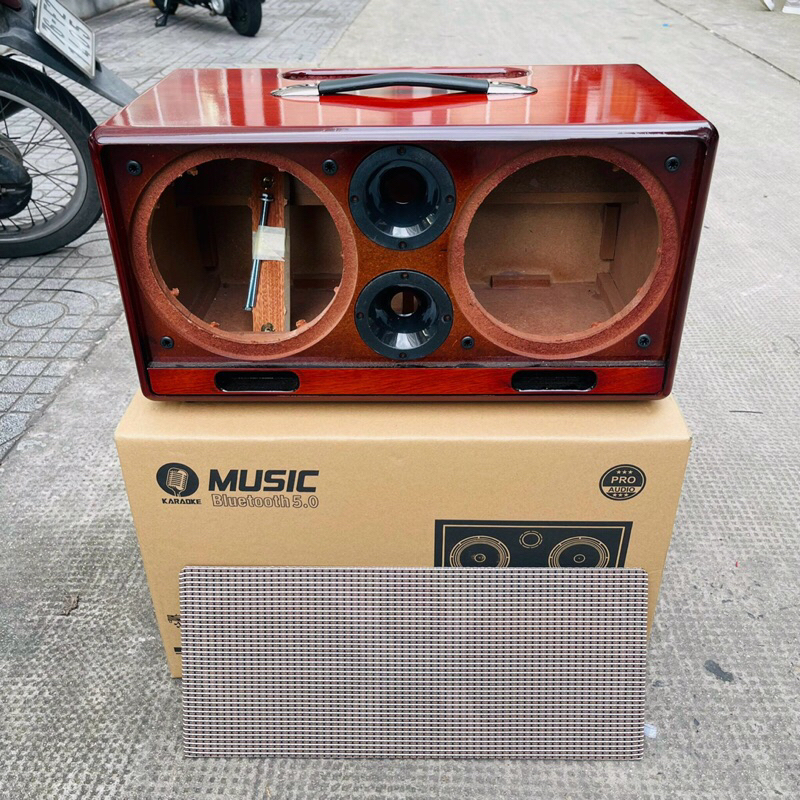 VỎ LOA XÁCH TAY BASS 20 SƠN PU VÂN GỖ SIÊU ĐẸP , CHẤT LƯỢNG - 432VIETNAM