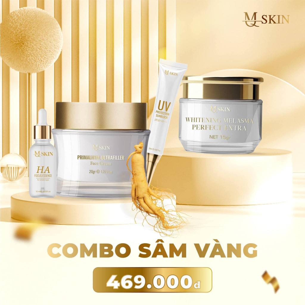 Combo Face Sâm Vàng MQ Skin Chính Hãng Trọn Bộ 4 Món