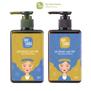 Combo dầu gội và dầu xả thị thảo herbal nuôi dưỡng phục hồi tóc, giảm rụng tóc, làm sạch, suôn mượt