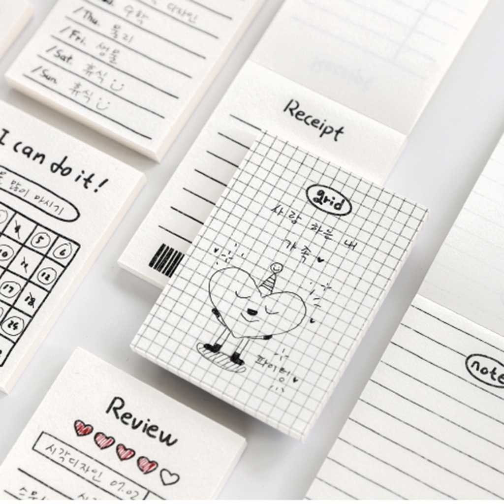 Set 50 Giấy Note Mini Giấy Ghi Chú Tiện Lợi Cho Học Sinh, Sinh Viên Văn Phòng