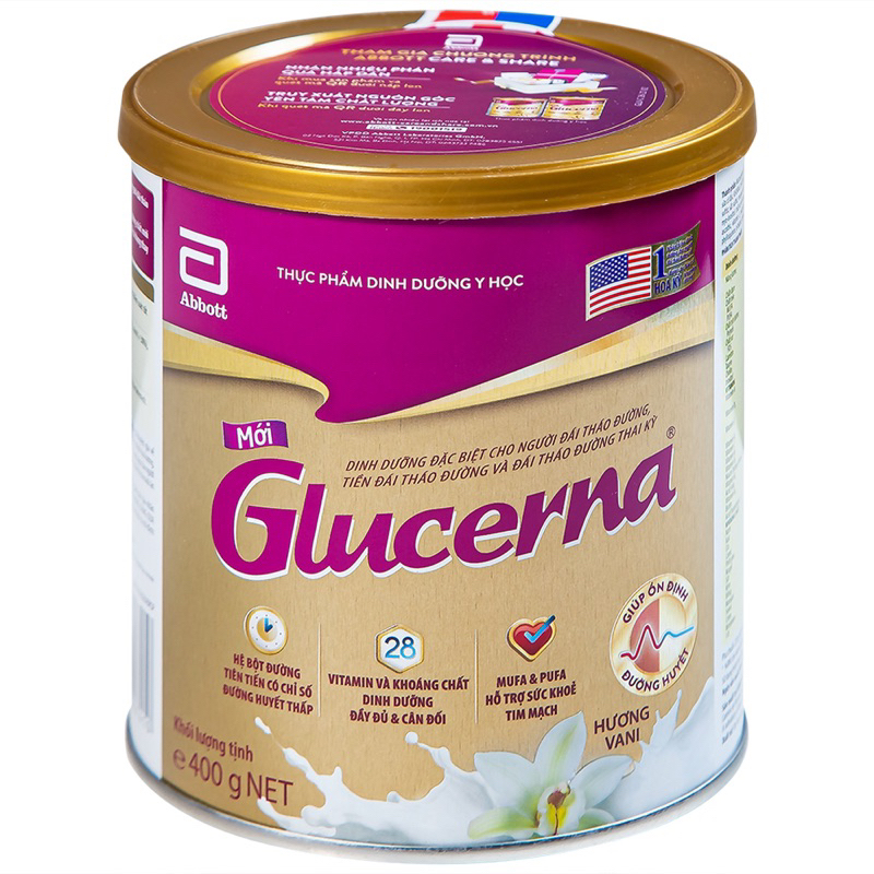 Sữa bột Abbott Glucerna 400g dành cho người tiểu đường