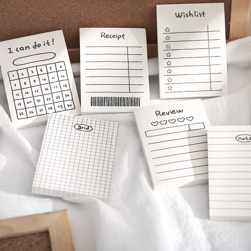 Set 50 Giấy Note Mini Giấy Ghi Chú Tiện Lợi Cho Học Sinh, Sinh Viên Văn Phòng