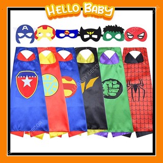 Áo choàng siêu nhân kèm mặt nạ hóa trang Halloween
