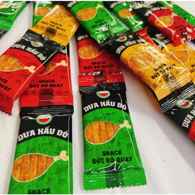 Snack Đùi Bò Quay Dưa Hấu Đỏ