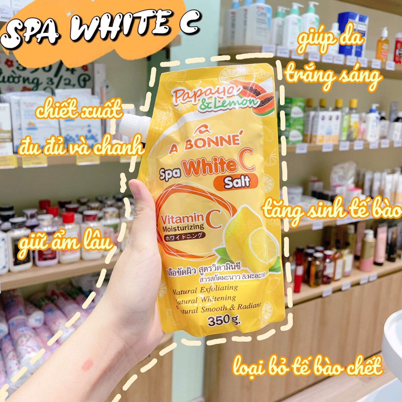 Muối tắm sữa bò tẩy tế bào chết body A Bonne Spa Milk Salt 350g