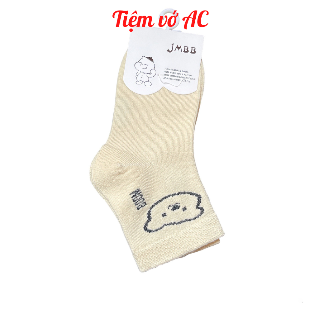 Tất trẻ em sét 5 đôi hoạ tiết sọc kẻ đen T99