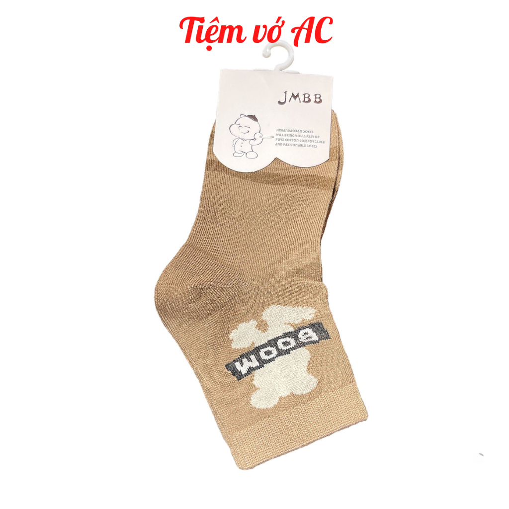 Tất trẻ em sét 5 đôi hoạ tiết sọc kẻ đen T99