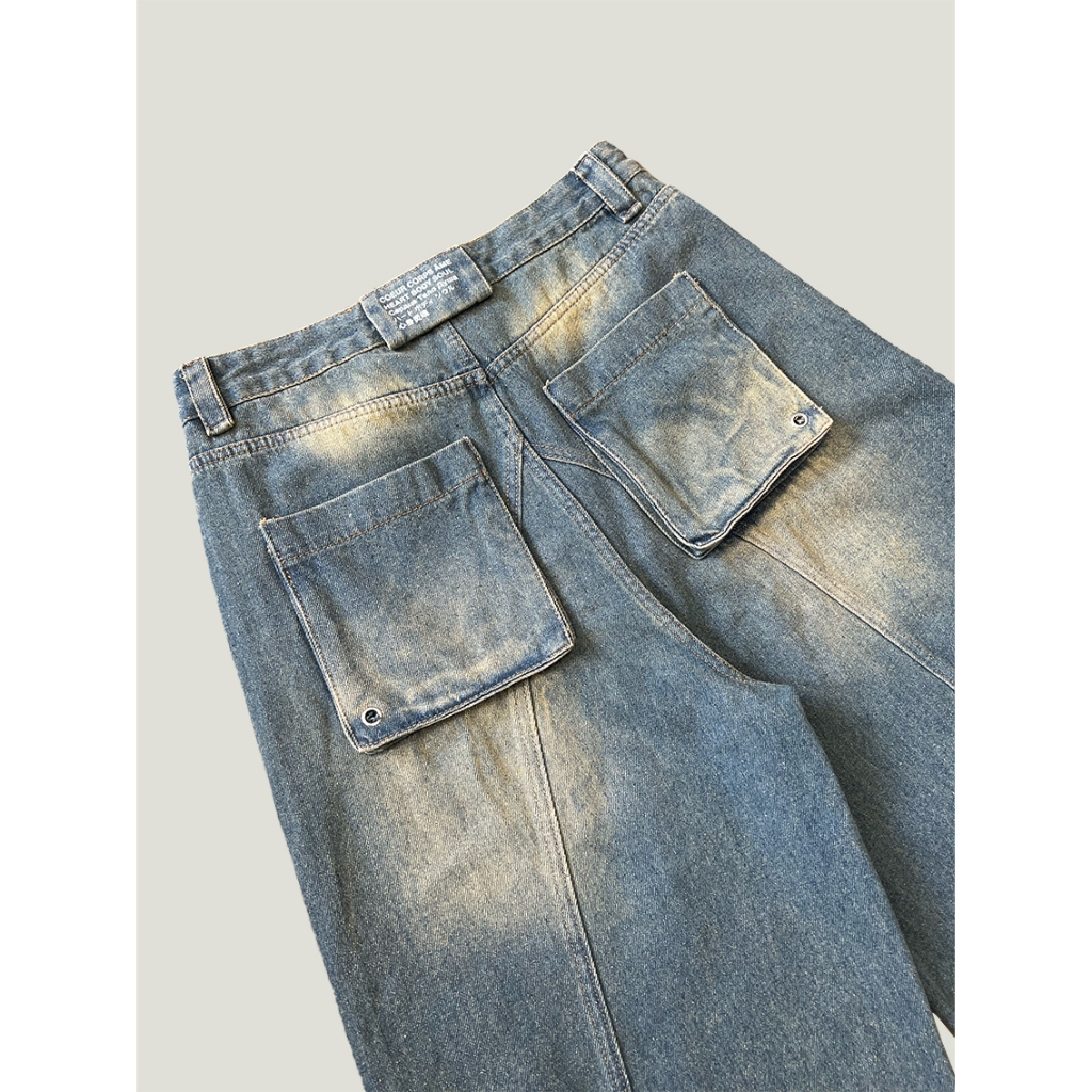 Quần dài dáng rộng HBS Baggy Jeans - Blue