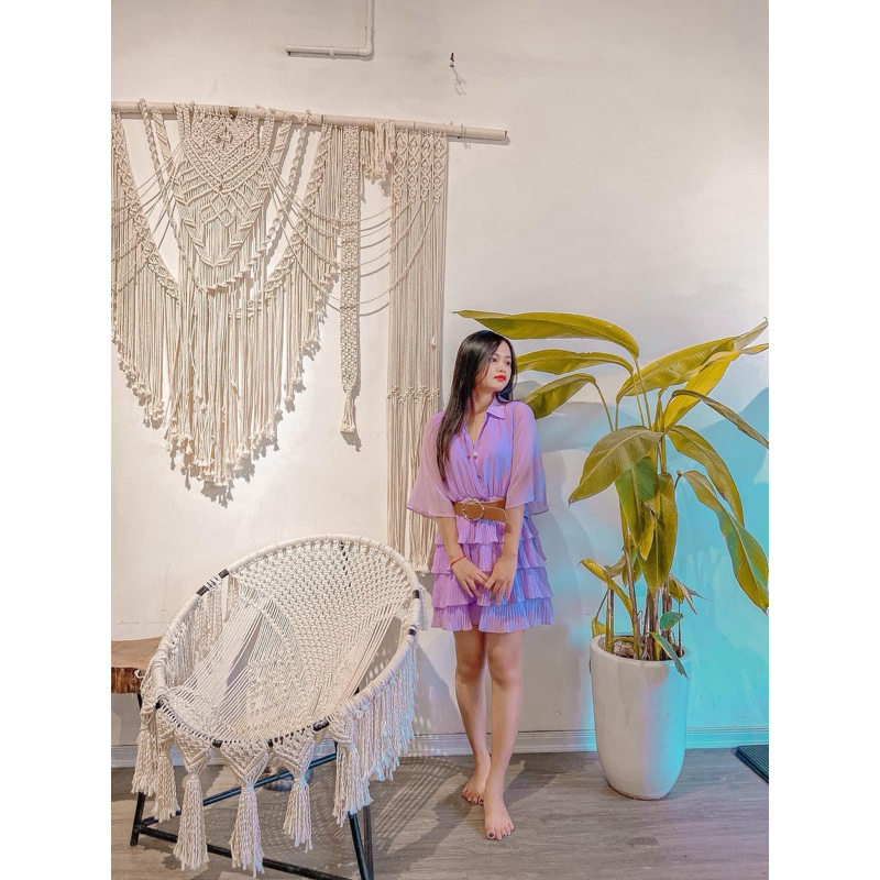 Pass váy Zara mùa hè -Tím