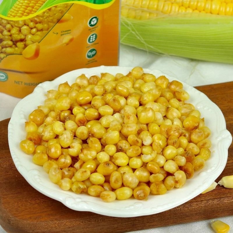 500Gr Ngô  Nếp Non Sấy Giòn Tan, Hàng Loại 1 Cam Kết Ngon