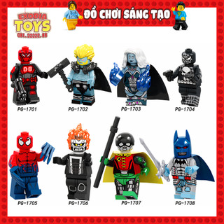 Xếp hình Minifigure Nhân vật Siêu anh hùng vũ trụ Marvel và DC Comics - Đồ Chơi Lắp Ghép Sáng Tạo - POGO PG8194