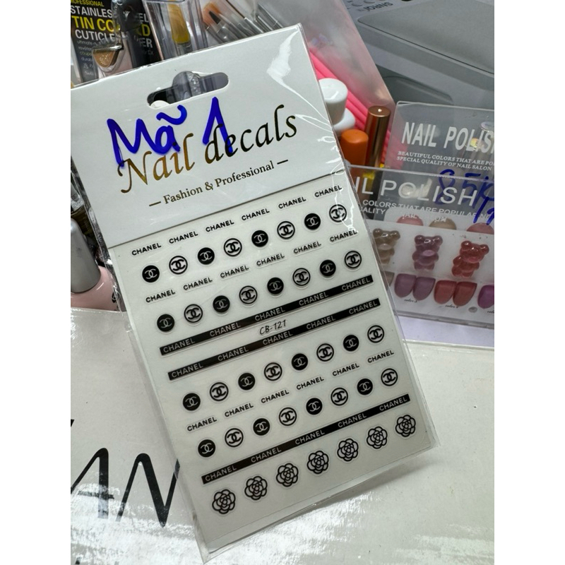 Sticker dán móng tay nail thương hiệu