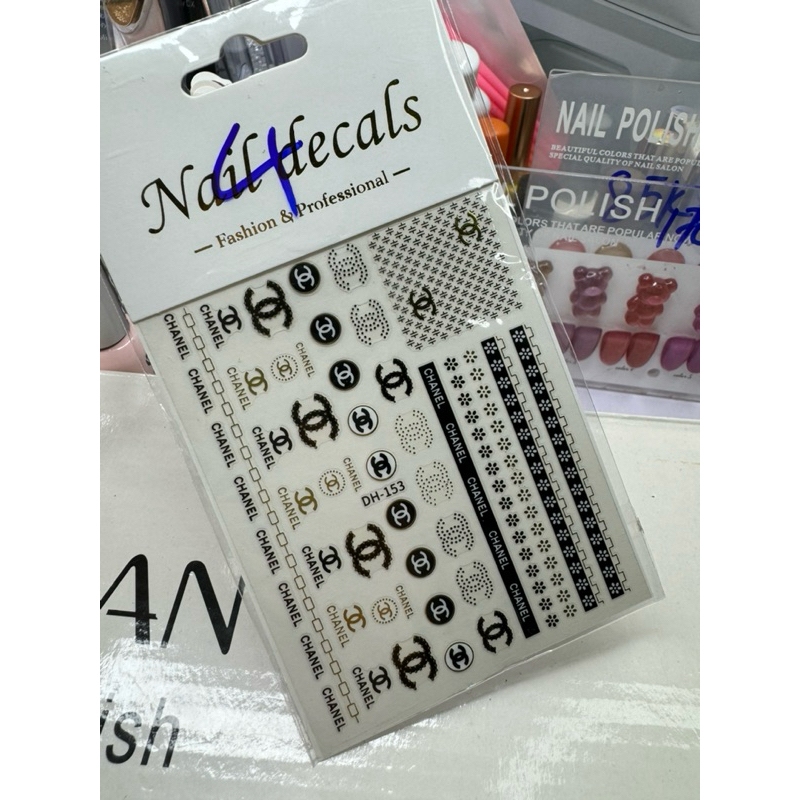 Sticker dán móng tay nail thương hiệu