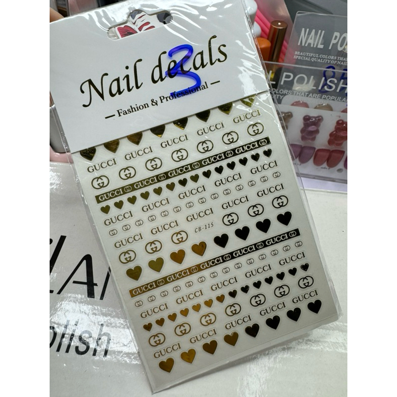 Sticker dán móng tay nail thương hiệu