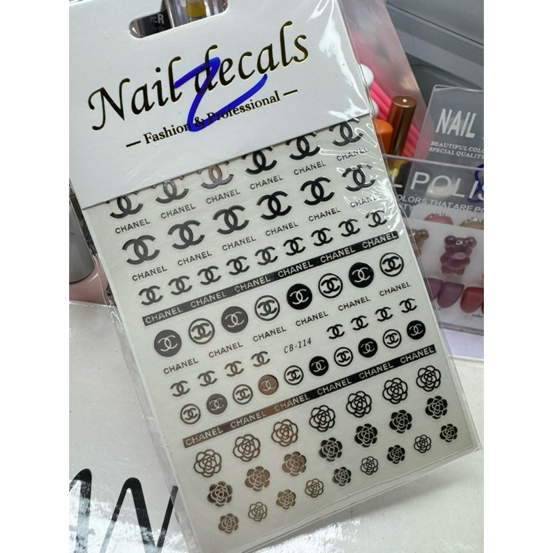 Sticker dán móng tay nail thương hiệu