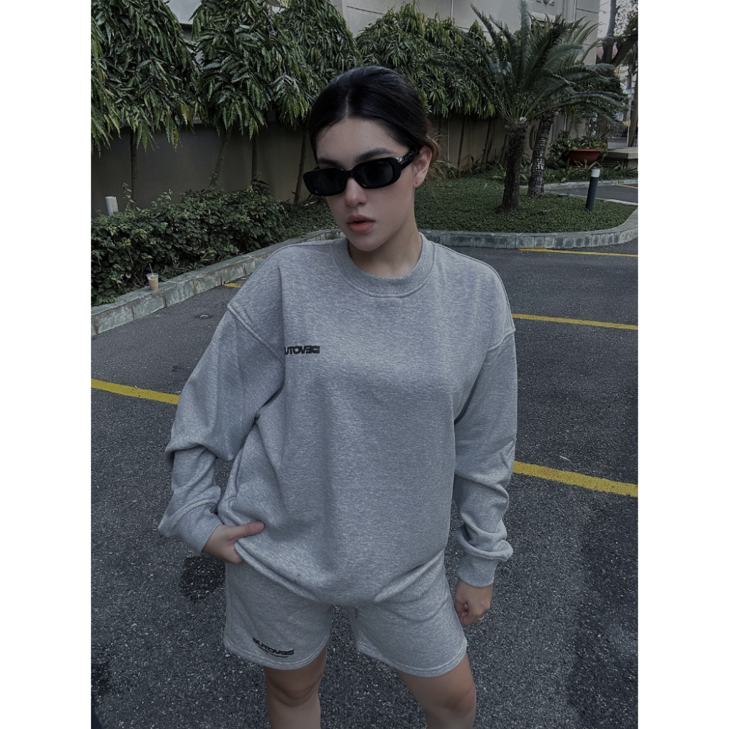 Quần short Nỉ chân cua cotton 350gsm Devotus Local Brand Unisex Signature Q002 in kéo lụa logo