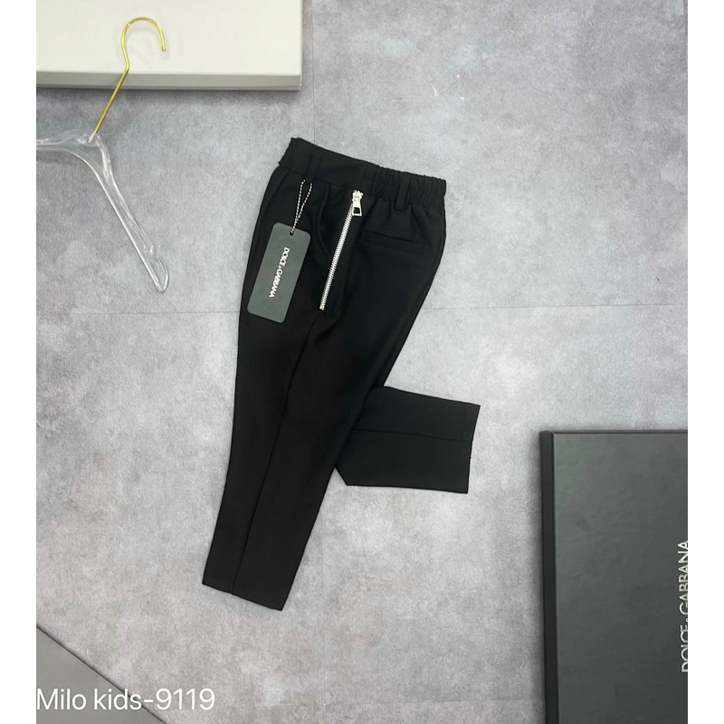 Quần tây cho bé trai mix khoá đơn giản sang trọng trẻ trung, quần vải cho bé lên dáng sang trọng