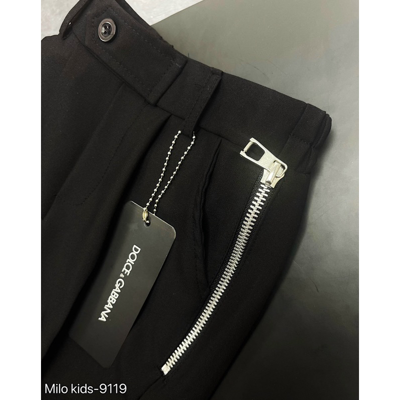 Quần tây cho bé trai mix khoá đơn giản sang trọng trẻ trung, quần vải cho bé lên dáng sang trọng