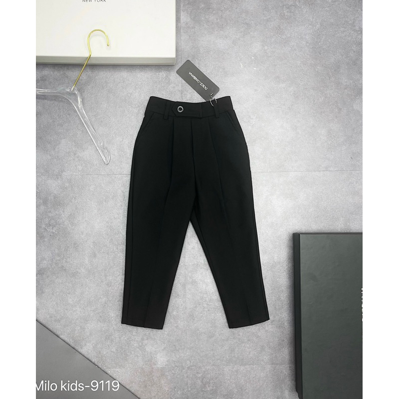 Quần tây cho bé trai mix khoá đơn giản sang trọng trẻ trung, quần vải cho bé lên dáng sang trọng