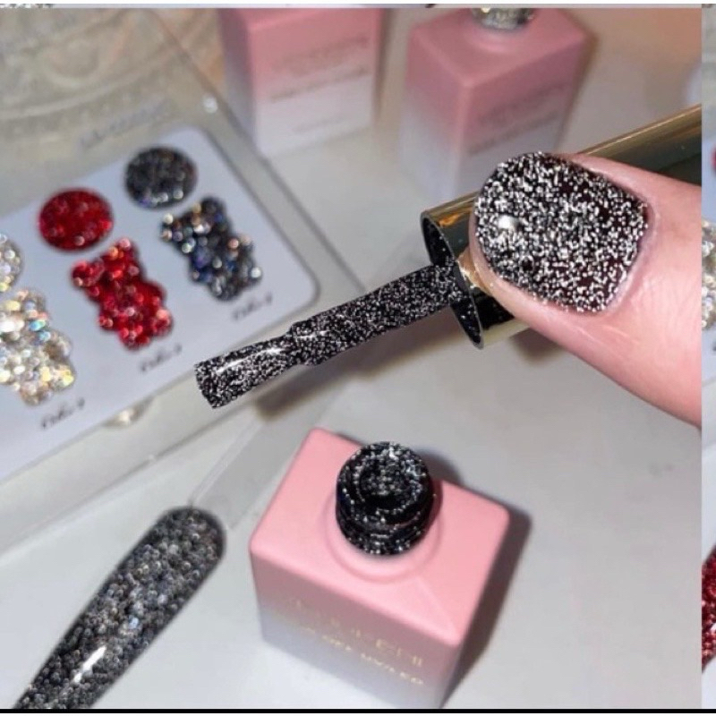 Set Sơn Nhũ Flas MiLan 4 chai  Nail HN