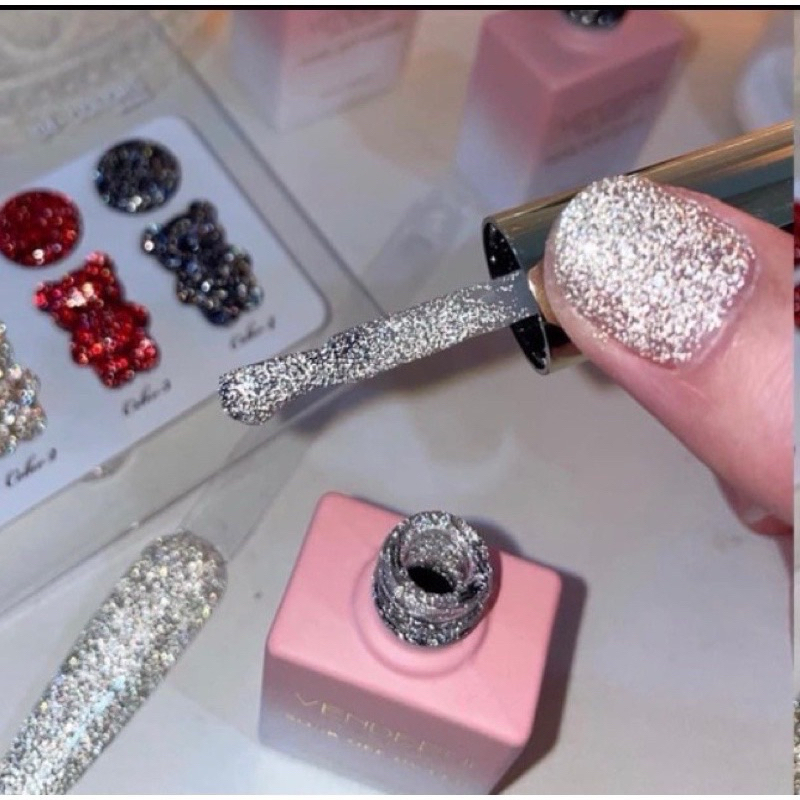 Set Sơn Nhũ Flas MiLan 4 chai  Nail HN