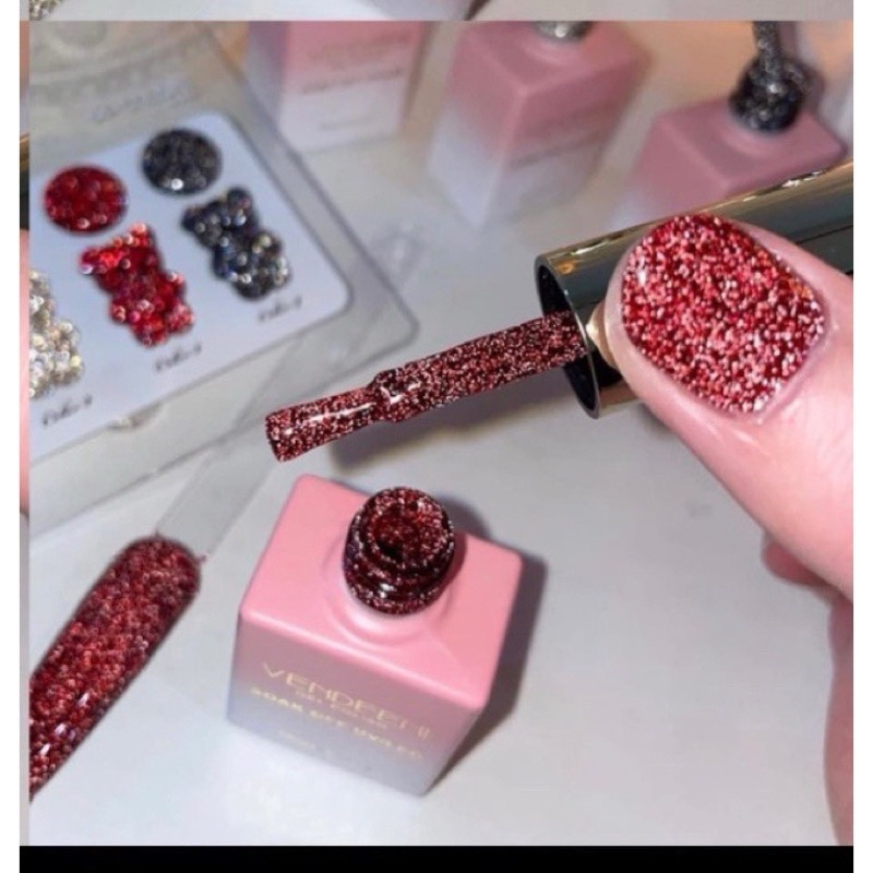 Set Sơn Nhũ Flas MiLan 4 chai  Nail HN