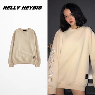 [sẵn] Áo sweater nelly [172326] chất nỉ bông form rộng dành cho nam và nữ 59 (chữ thêu)