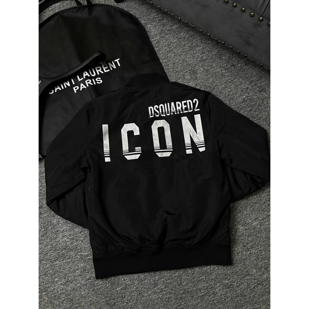 Áo Khoác Gió DSQ Hoạ Tiết Chữ ICON Sau Lưng Bản HOT