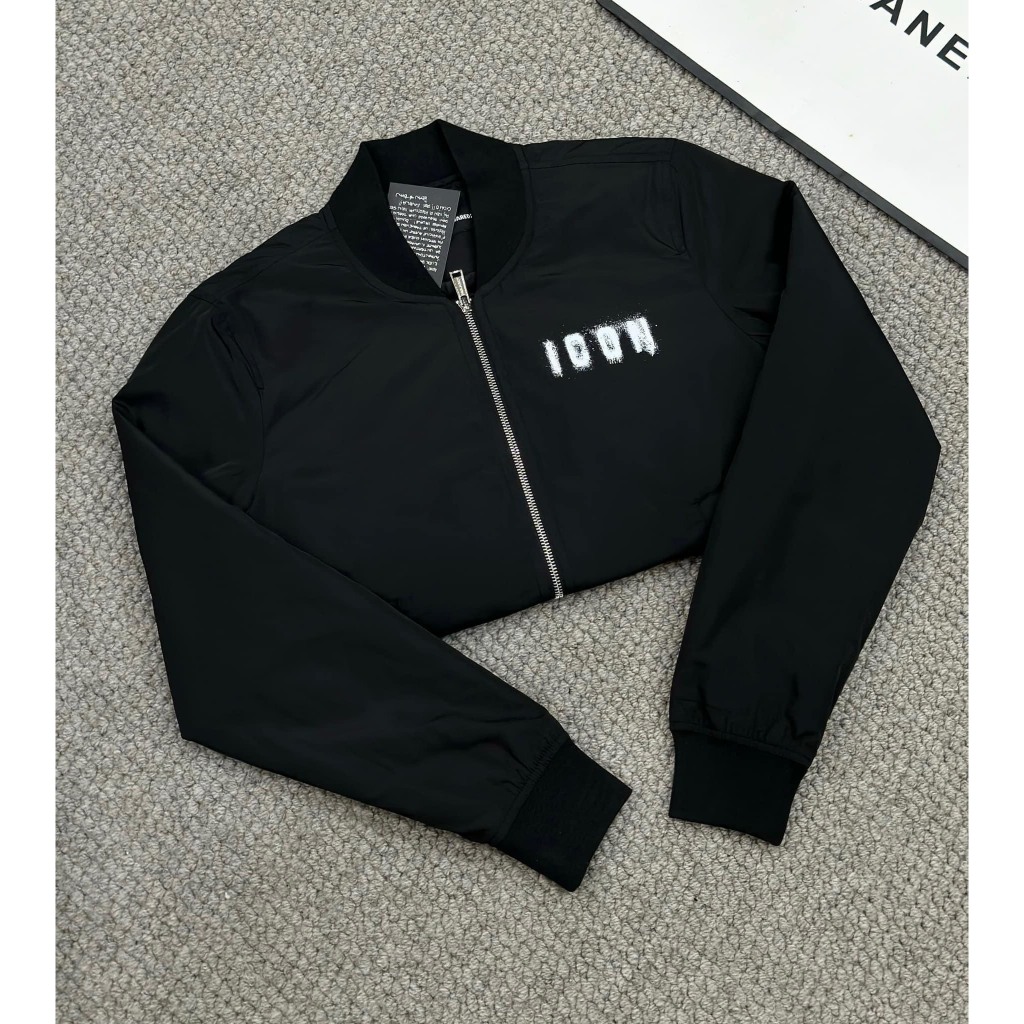 Áo Khoác Gió DSQ Hoạ Tiết Chữ ICON Loang Sau Lưng