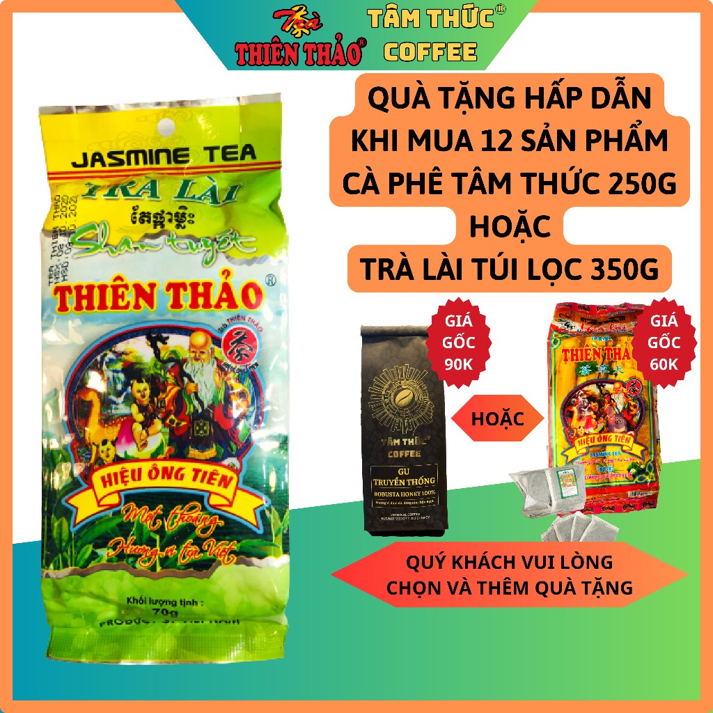 Trà hoa lài Shan tuyết Thiên Thảo 7Ogr, HÀNG CÔNG TY, ĐẶC SẢN ĐÀ LẠT